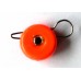 Грузило ушастый для рыбалки, таблетка (эксцентрик) цвет Silvereyes Orange, 10шт в уп., вес 4г